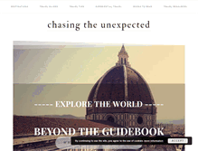 Tablet Screenshot of chasingtheunexpected.com